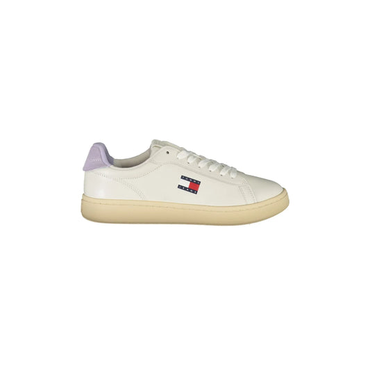 TOMMY HILFIGER Sneakers Donna Bianche con Dettagli in Glicine