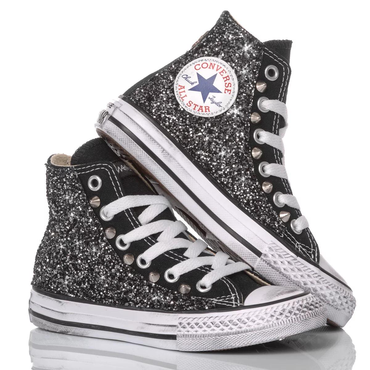 Converse Junior Glitter Black