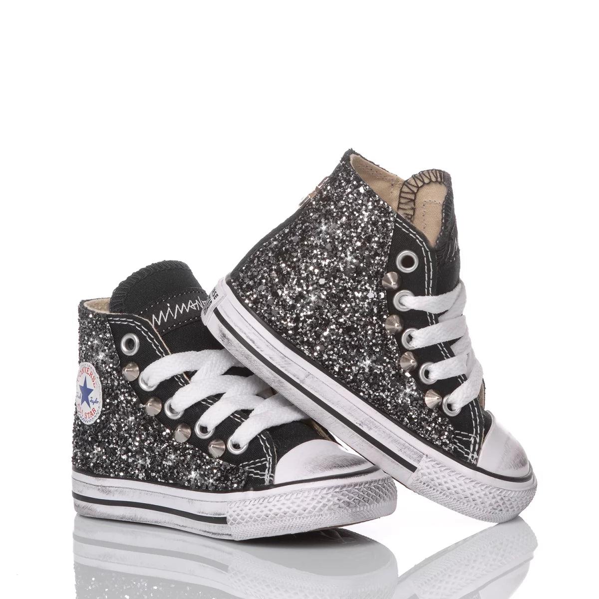 Converse Baby Glitter Black