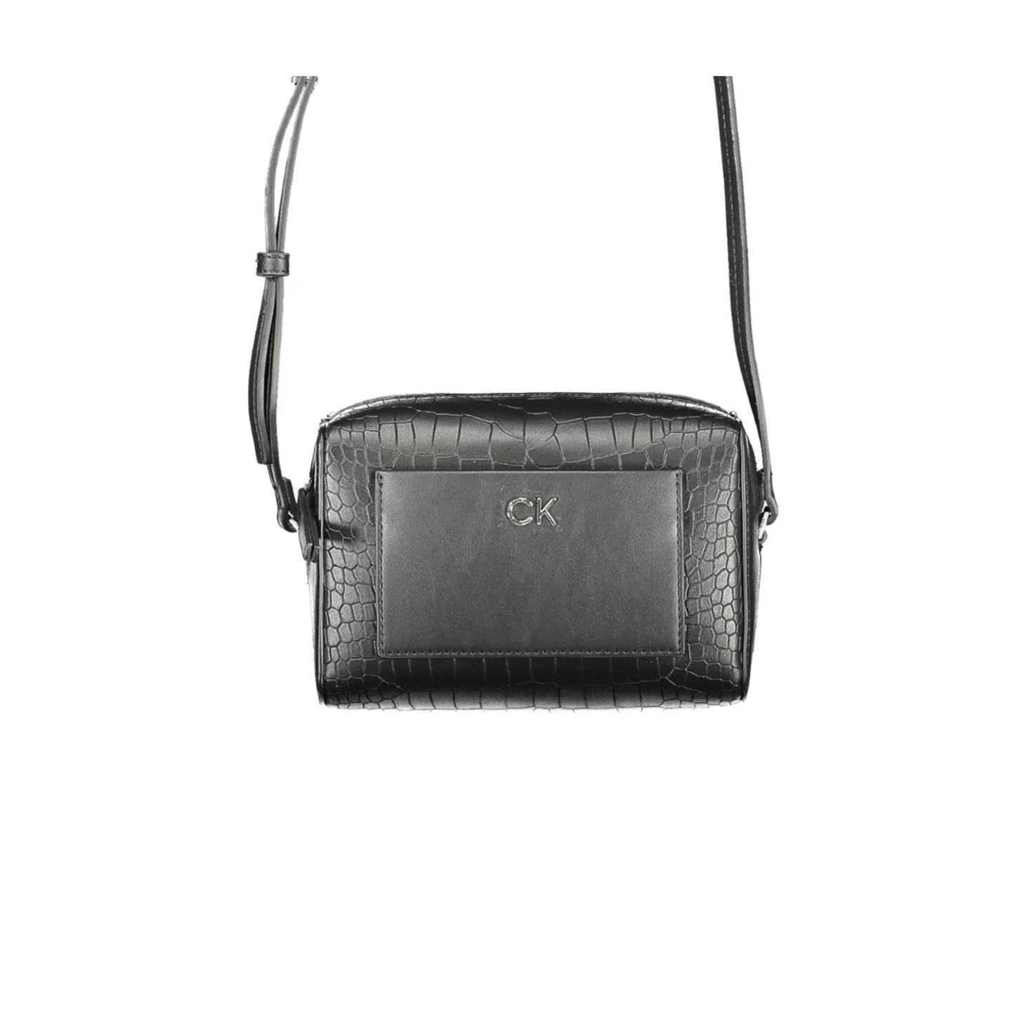 CALVIN KLEIN Borsa Donna Nera a Tracolla con Zip e Dettagli a Contrasto