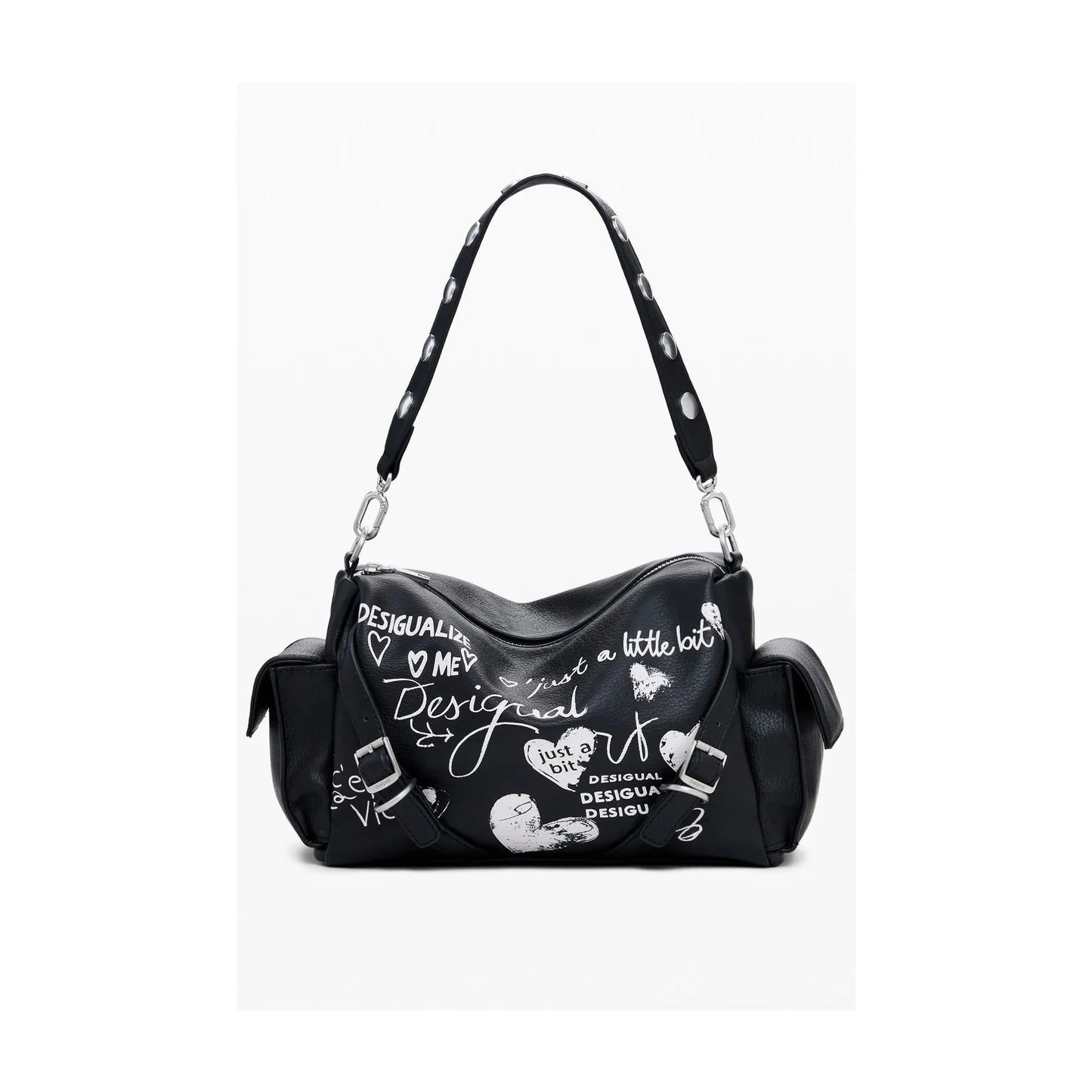 DESIGUAL Borsa Donna a Spalla Nera Seshat Habana