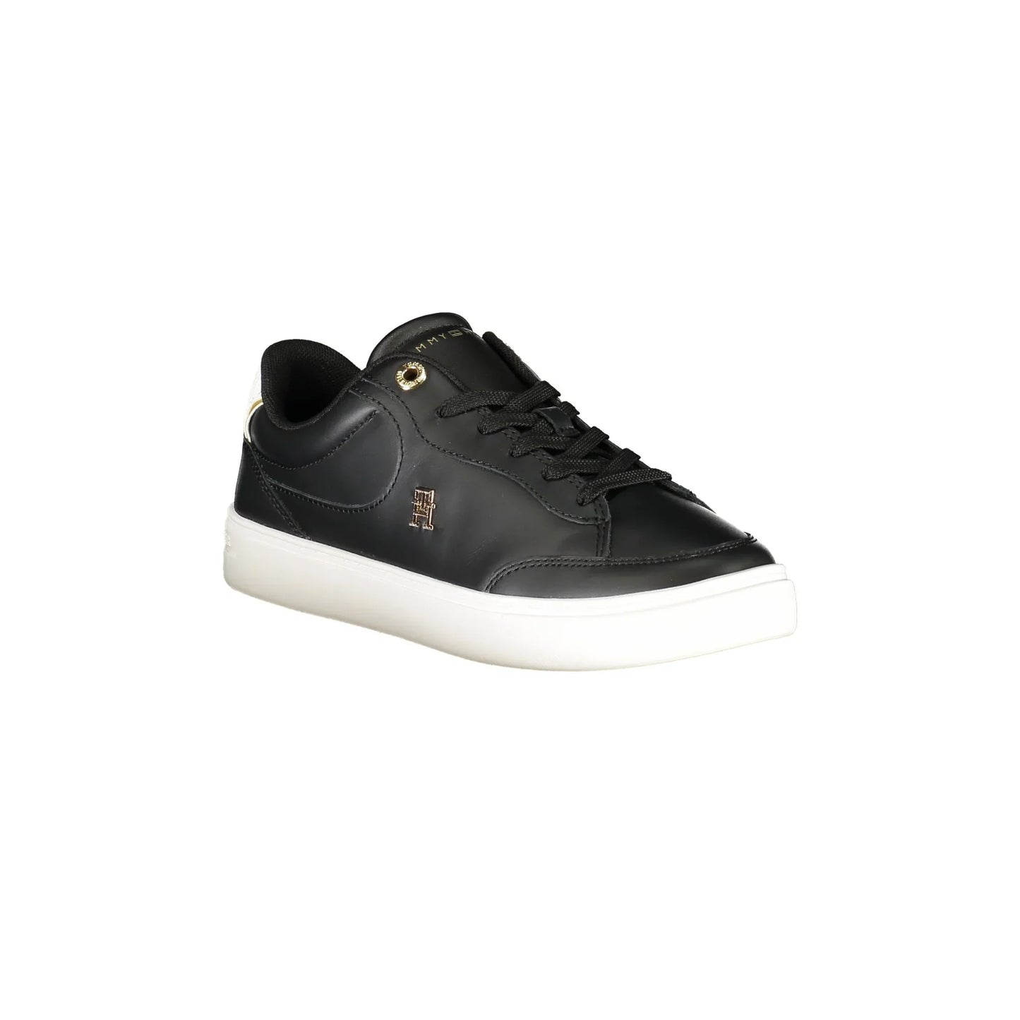 TOMMY HILFIGER Scarpe Sneakers Donna Nere con Plantare Removibile e Logo