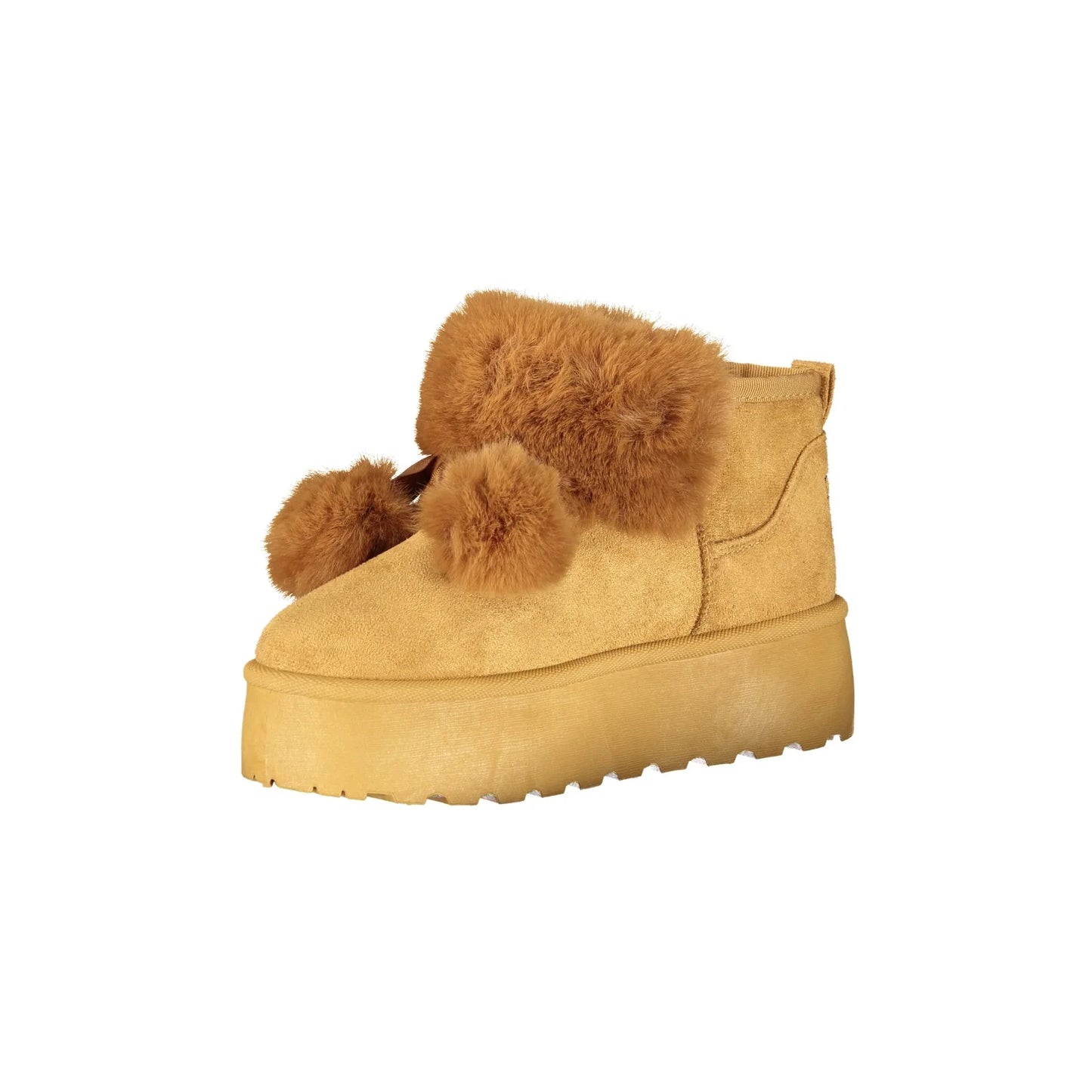 LAURA BIAGIOTTI Stivaletti Donna Marroni con Pelo e Pom Pom