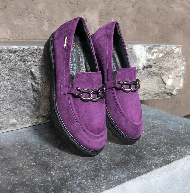 Mephisto Salka mocassino in camoscio viola