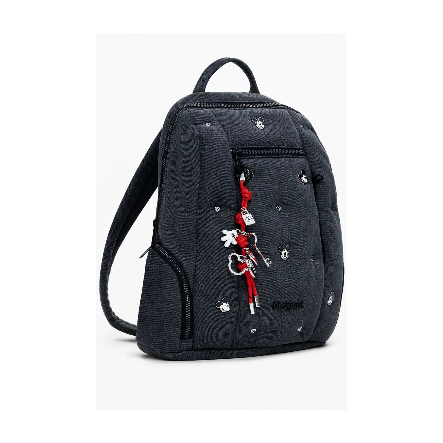 DESIGUAL Zaino Donna Grigio Mickey Studs Chester Modify