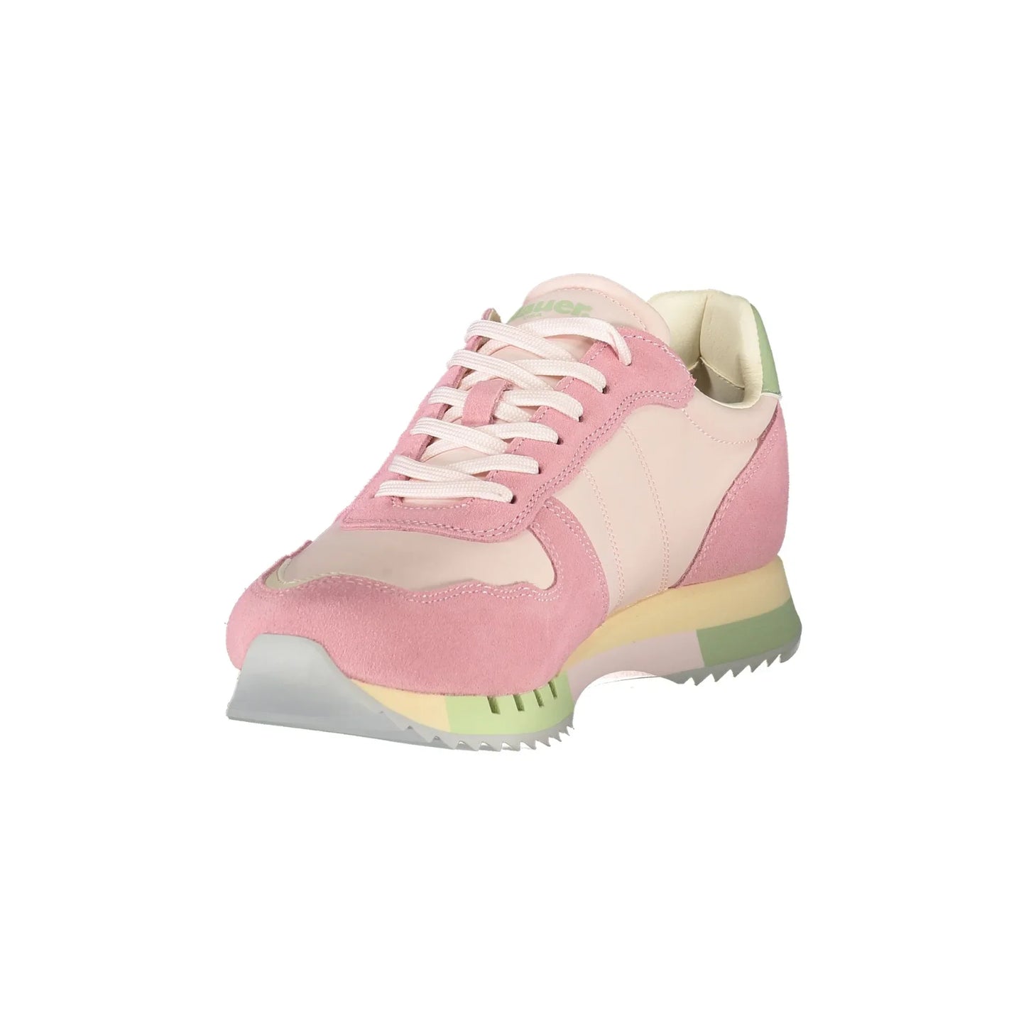 BLAUER Sneakers Donna Rosa con Lacci e Dettagli a Contrasto