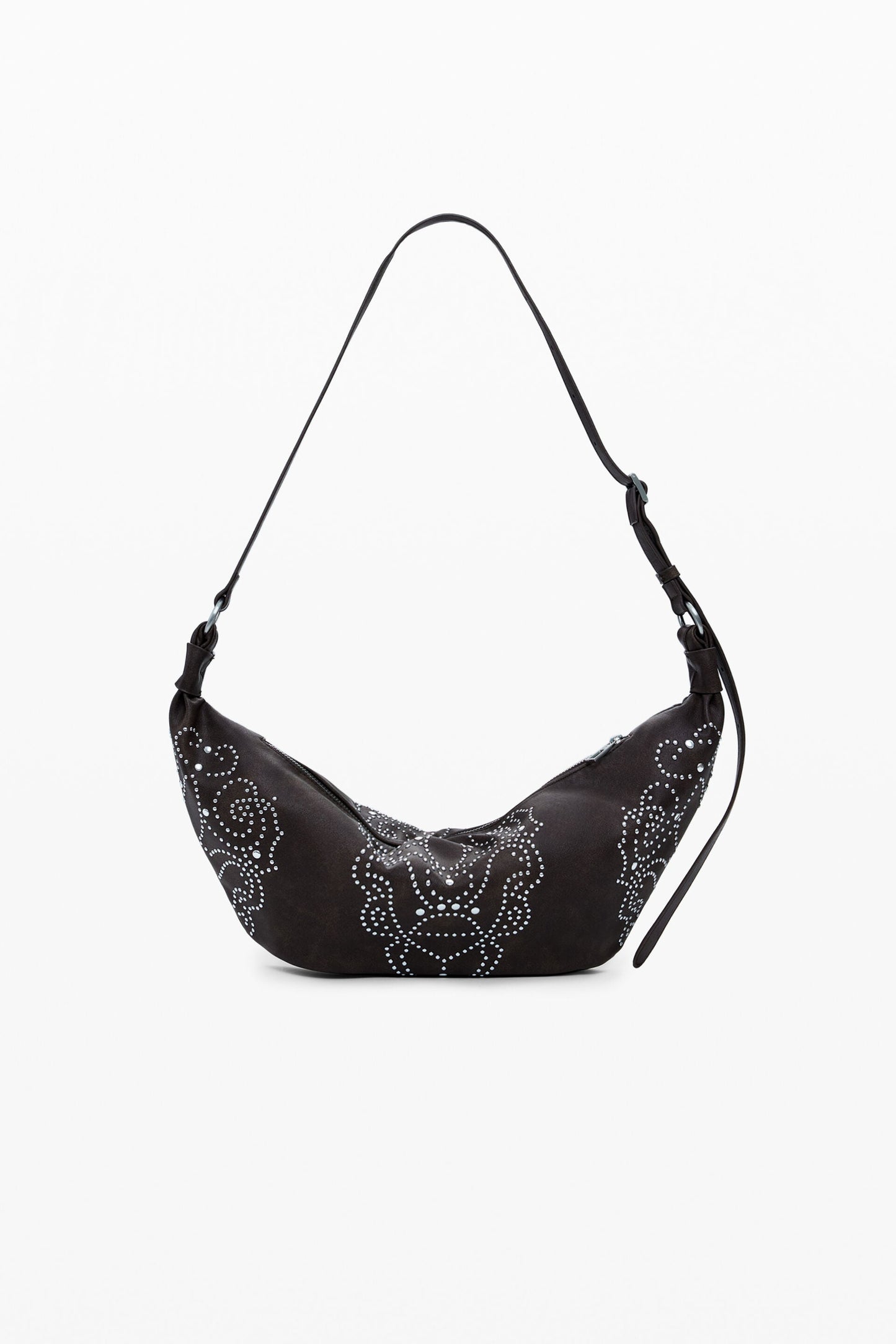 DESIGUAL Borsa Donna a Spalla Marrone, Poker Face Munster
