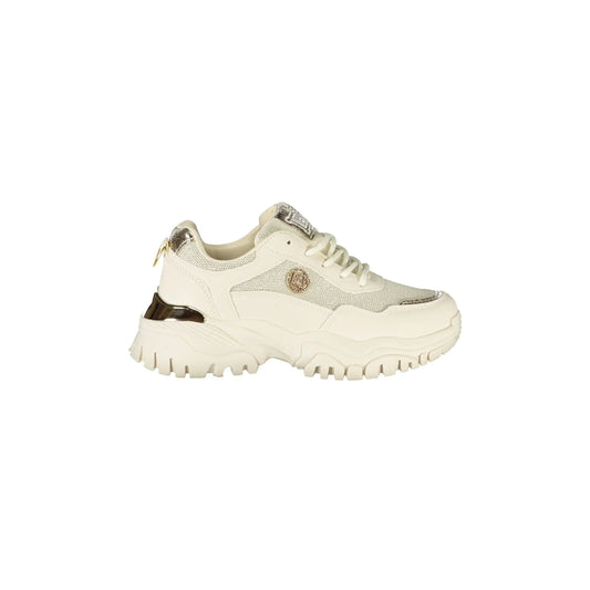 LAURA BIAGIOTTI Sneakers Donna Beige con Lacci e Dettagli Logo