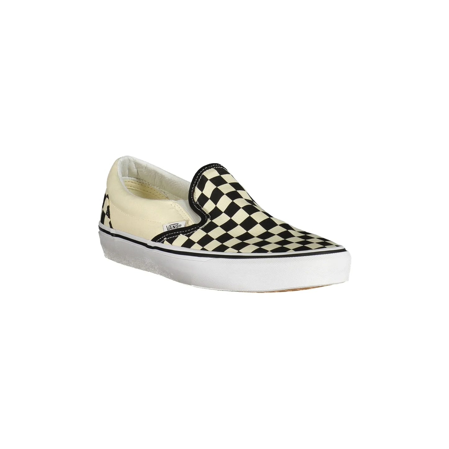 VANS Scarpe Slip-On Donna Bianche a Scacchi con Logo