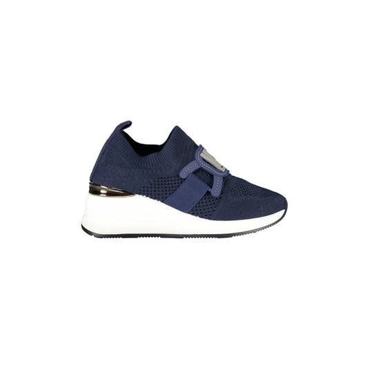 LAURA BIAGIOTTI Sneakers Donna Blu Elastiche con Plateau 6 cm