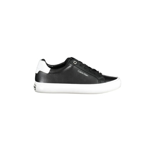 CALVIN KLEIN Scarpe Sneakers Donna Nere con Dettagli a Contrasto e Logo