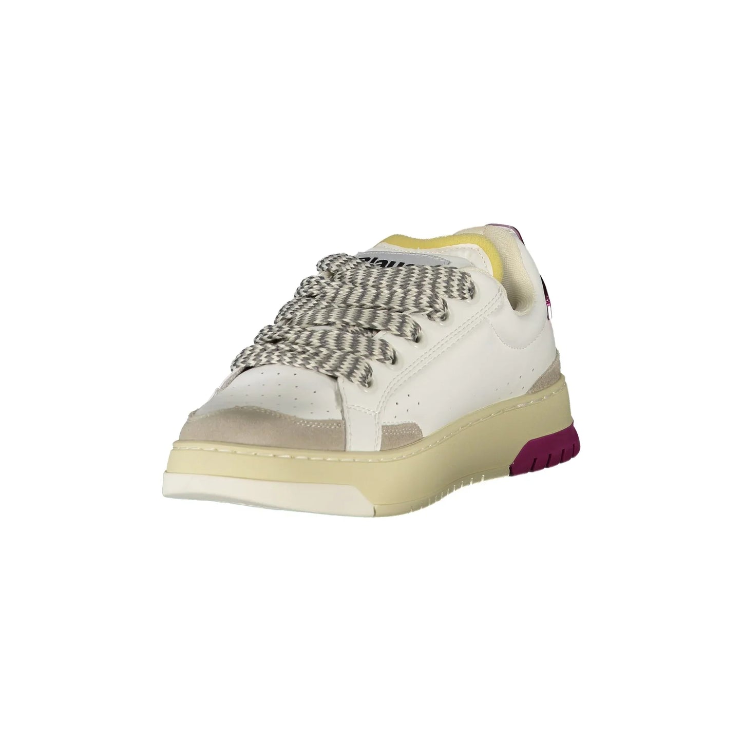 BLAUER Sneakers Donna Bianche con Lacci e Dettagli Grigio/Fuxia