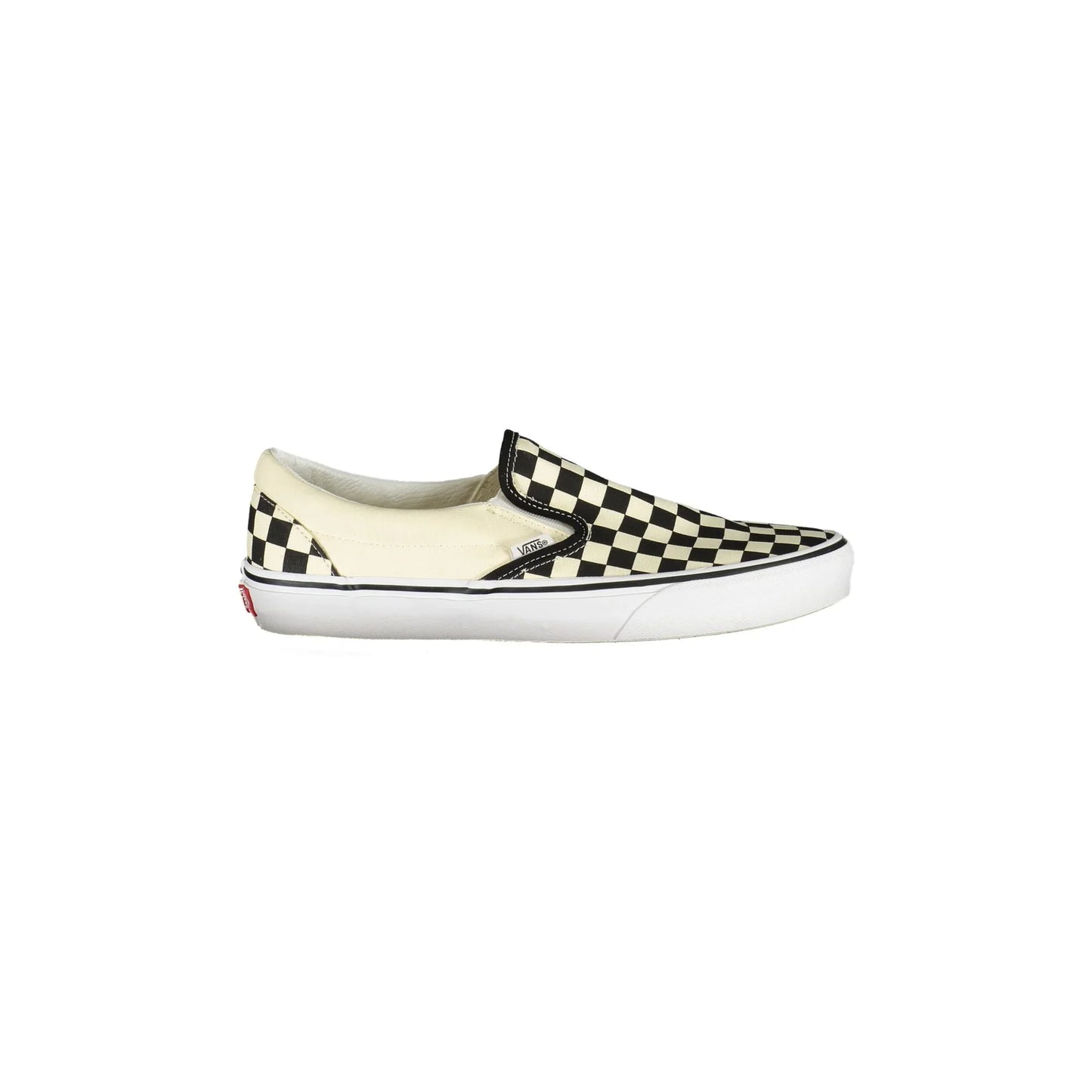 VANS Scarpe Slip-On Donna Bianche a Scacchi con Logo