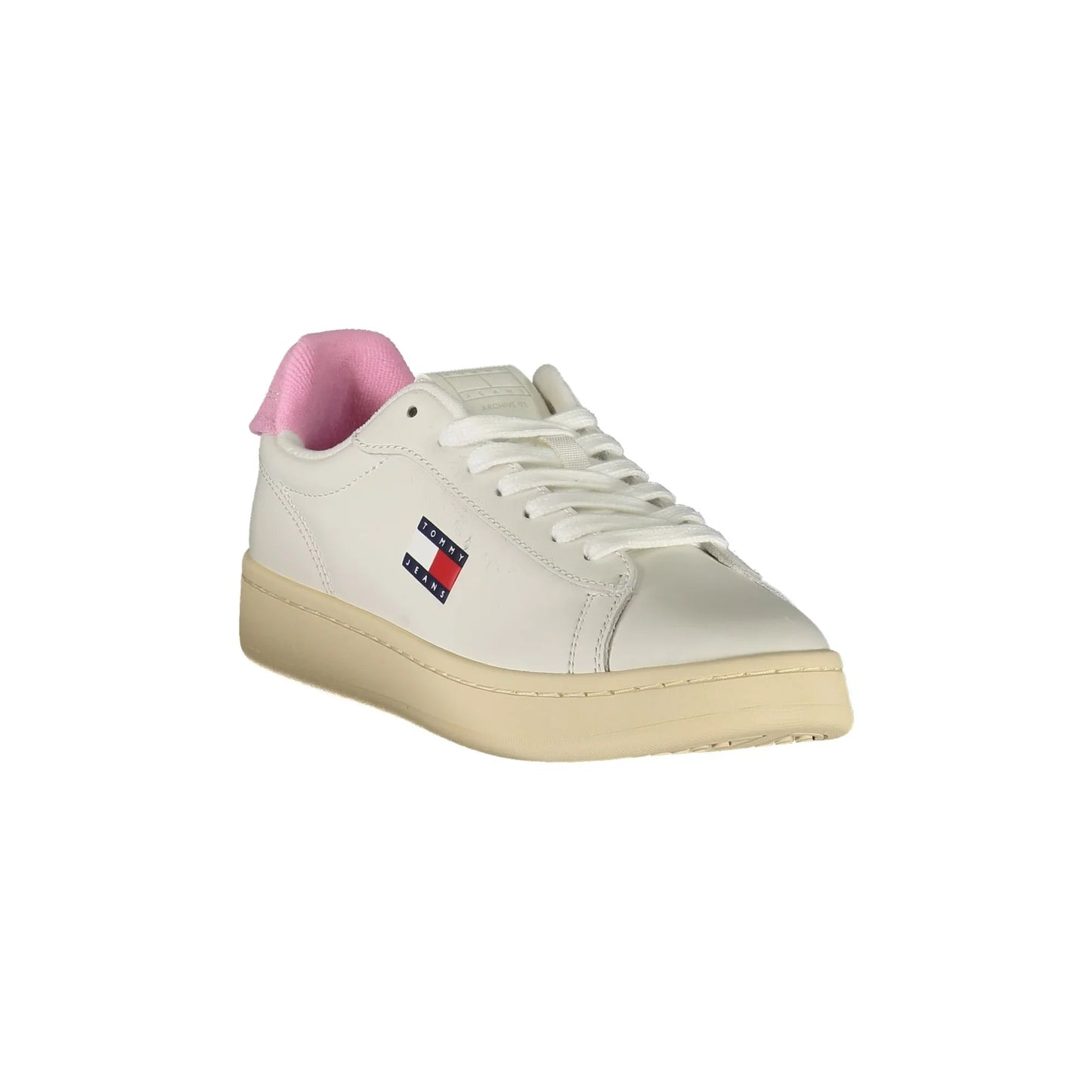 TOMMY HILFIGER Sneakers Donna Bianche con Dettagli Rosa