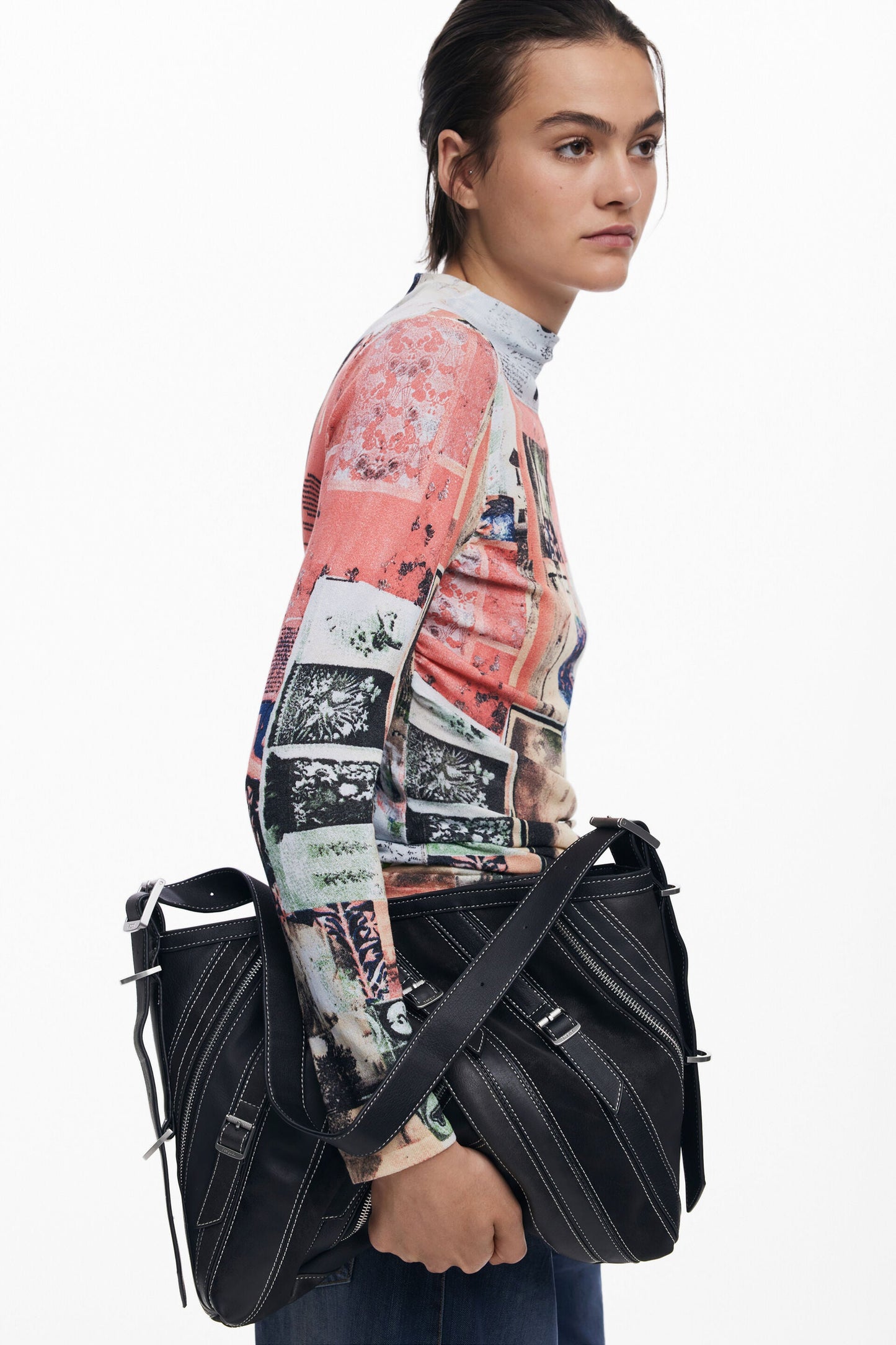 DESIGUAL Borsa Donna a Spalla Nera Fibonacci Buxton