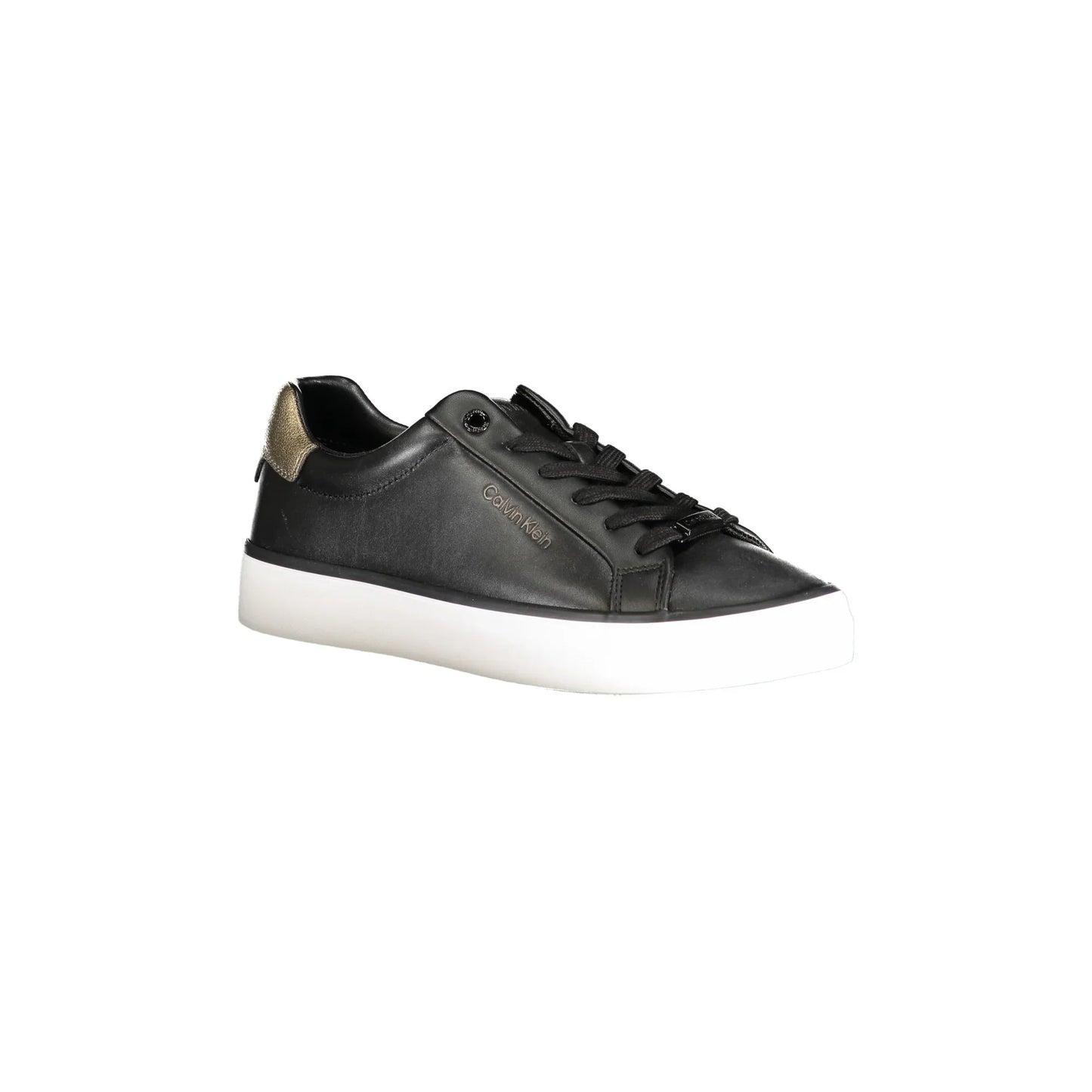 CALVIN KLEIN Scarpe Sneakers Donna Nere con Dettagli a Contrasto