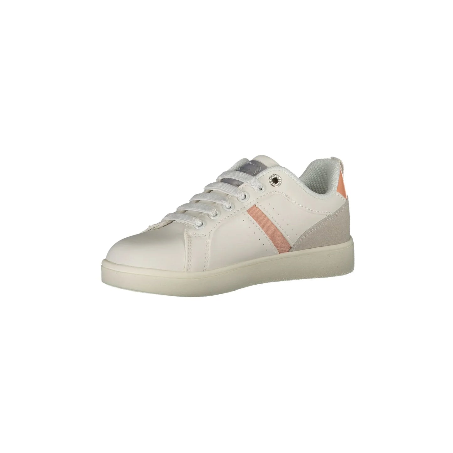 CARRERA Scarpe Sneakers Bambina Bianche con Lacci Elastici e Dettagli a Contrasto