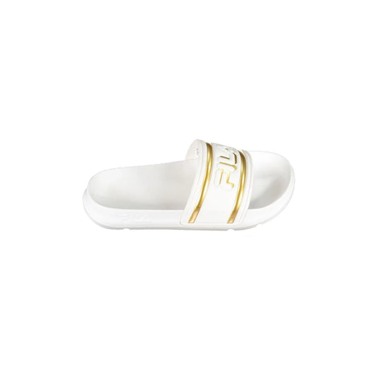 FILA Ciabatte Donna Bianche Morro Bay con Logo a Contrasto