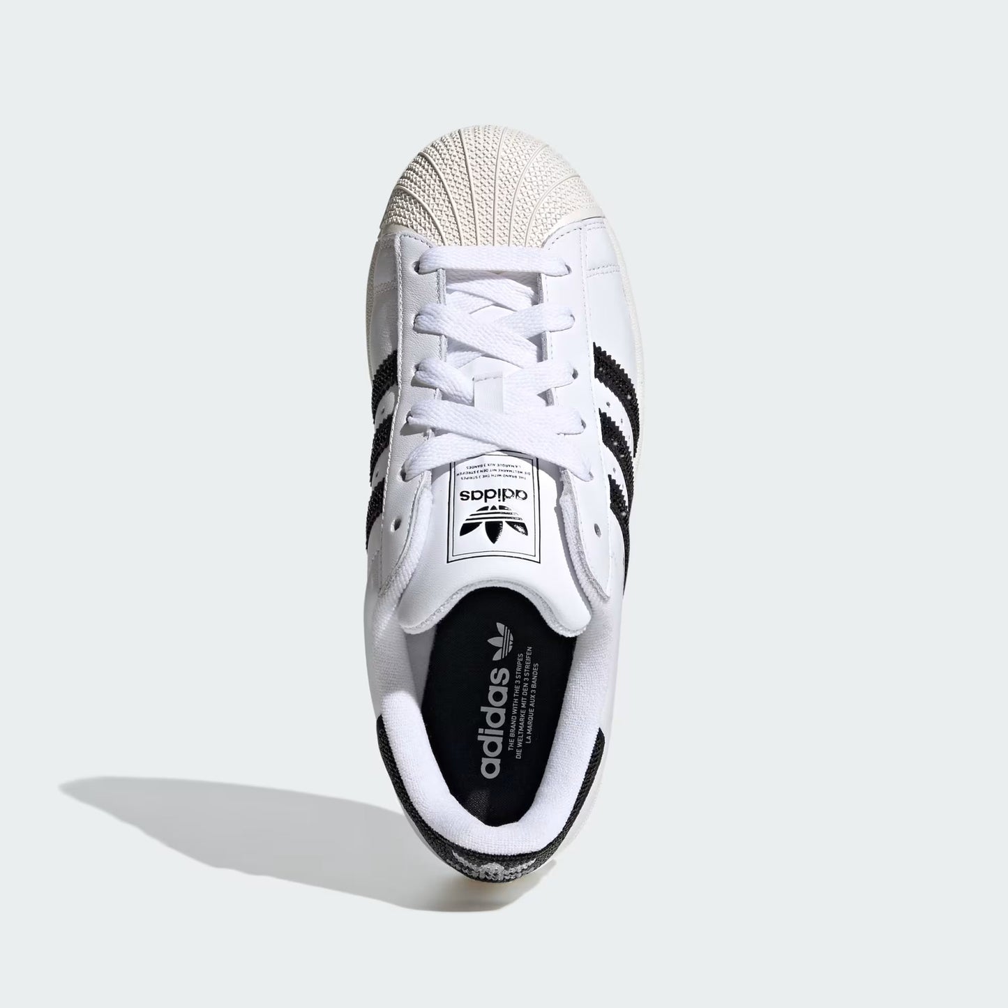 Adidas Originals Superstar II Sneakers Donna Bianche Punta Conchiglia Pelle - HQ2285