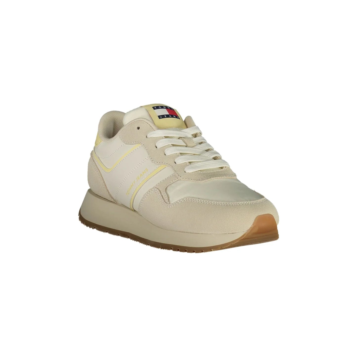 TOMMY HILFIGER Calzatura Sportiva Donna Beige con Plantare Removibile e Stampa