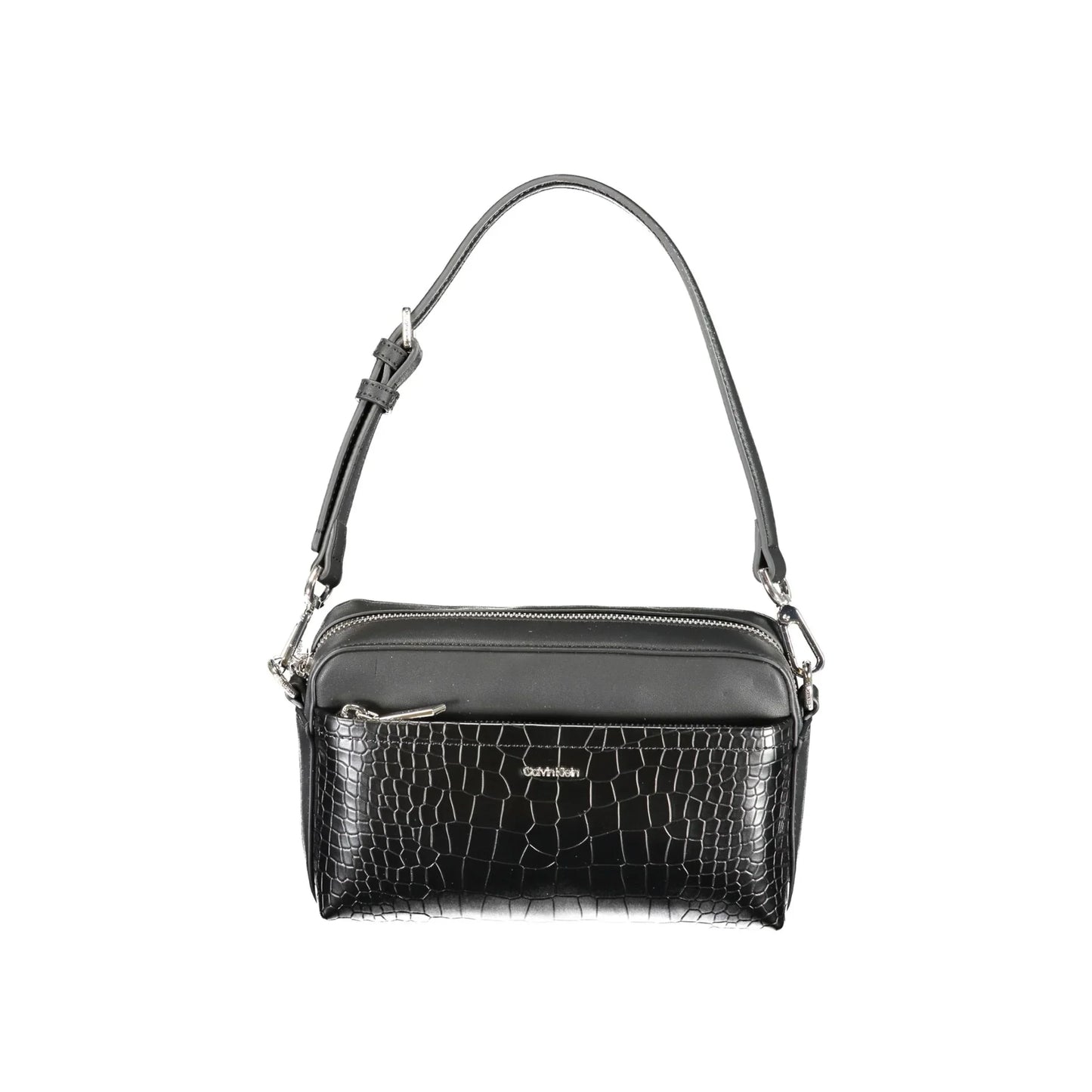 CALVIN KLEIN Borsa Donna Nera a Spalla con Tracolla Removibile e Dettagli Eleganti