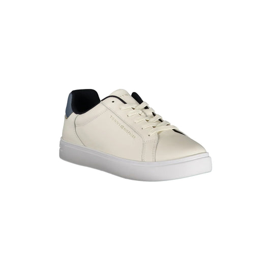 Tommy Hilfiger Calzatura Sportiva Donna Beige con Dettagli Blu