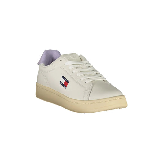 TOMMY HILFIGER Sneakers Donna Bianche con Dettagli in Glicine