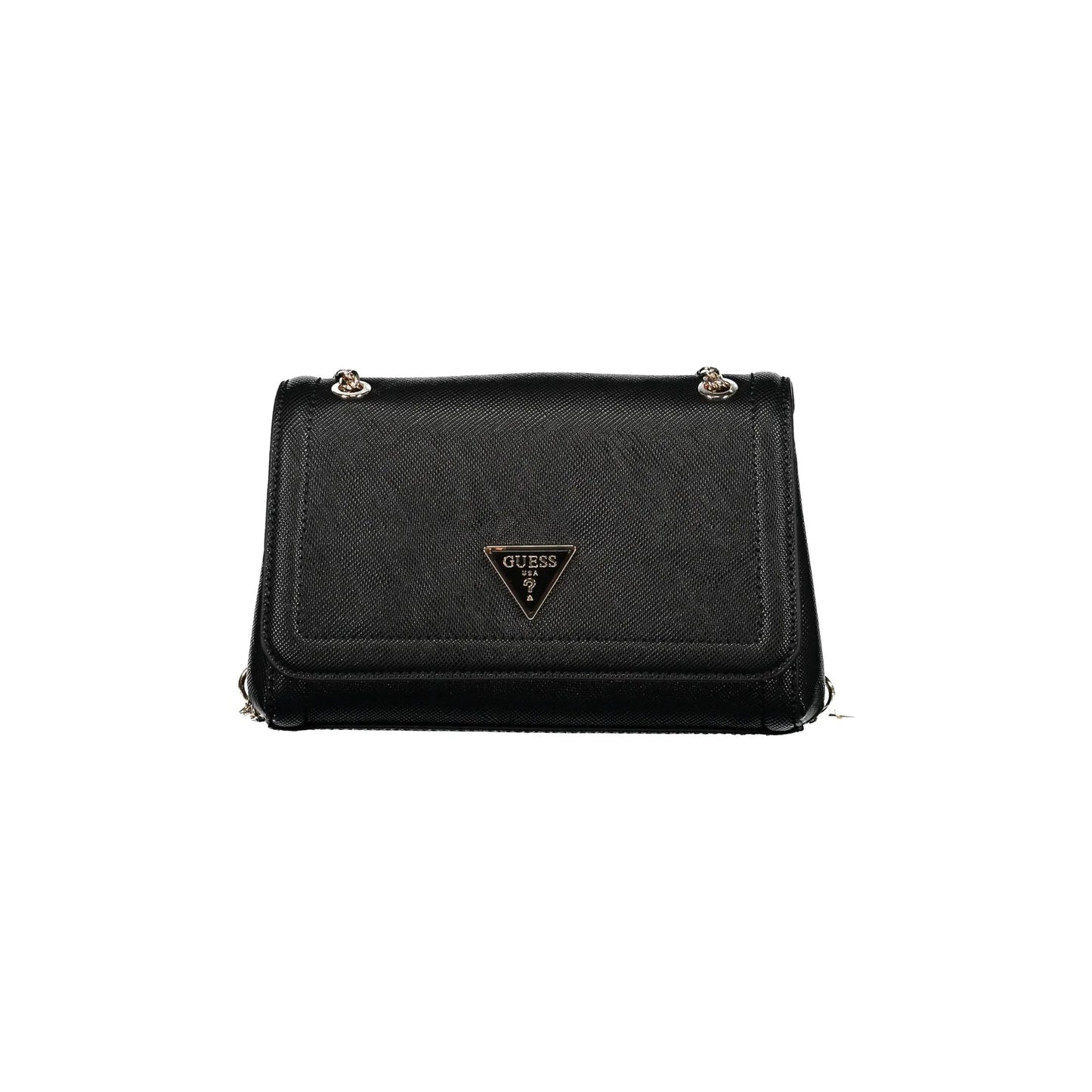 GUESS JEANS Borsa Donna a Spalla Noelle Nera con Catena