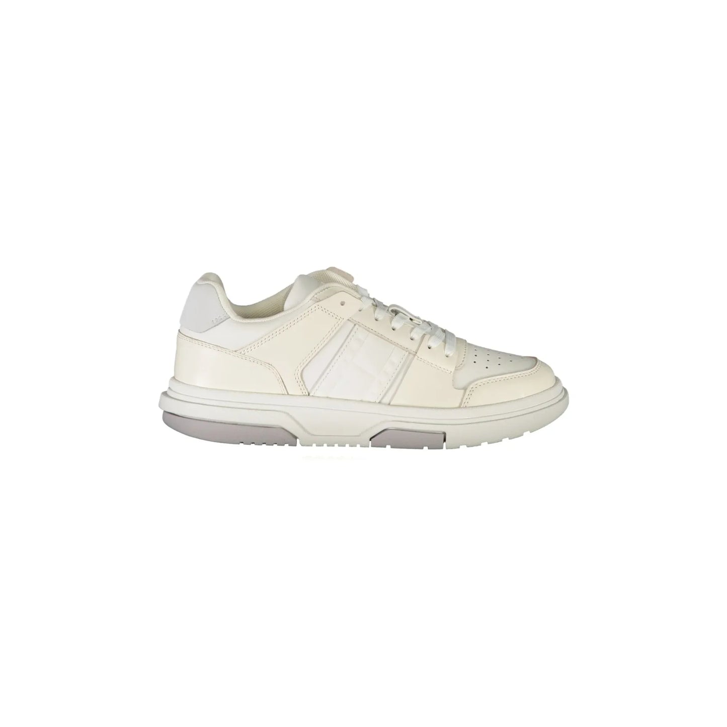 TOMMY HILFIGER Scarpe Sneakers Donna Bianche con Dettagli a Contrasto