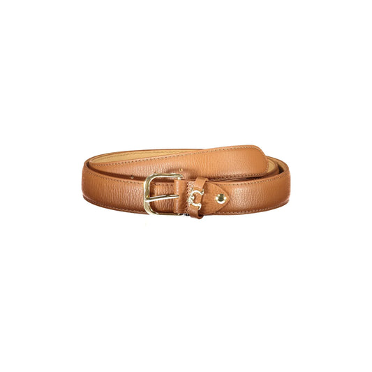 COCCINELLE Cintura Donna Marrone, In Vera Pelle, con Fibbia