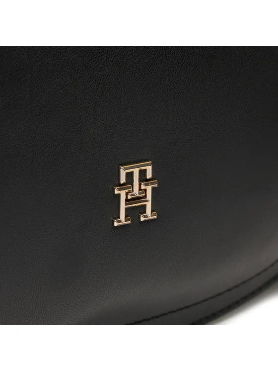 Tommy Hilfiger Borsa Donna Nera con Tracolla Regolabile e Manico Removibile