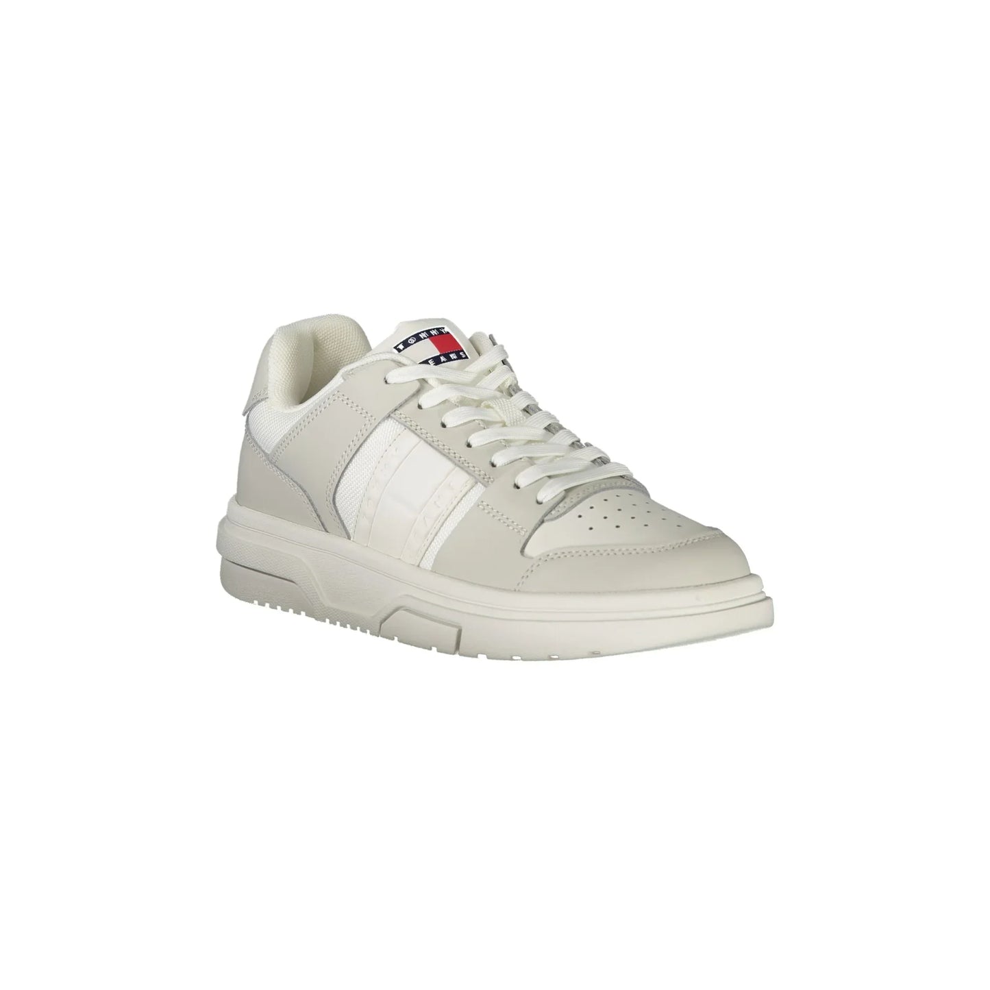 TOMMY HILFIGER Scarpe Sneakers Donna Bianche con Dettagli Grigi