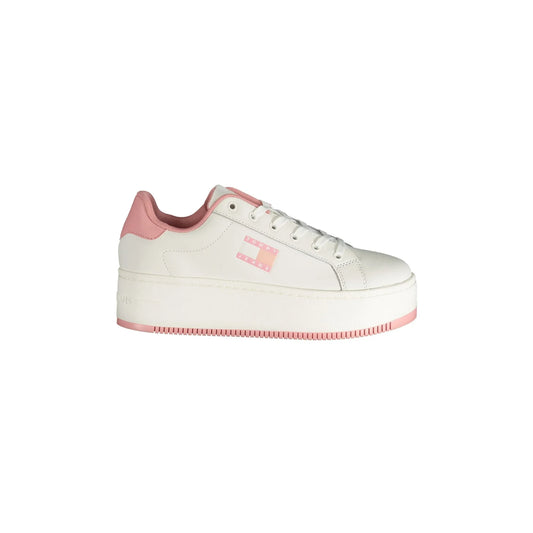 TOMMY HILFIGER Scarpe Sneakers Donna Rosa con Zeppa 5 cm