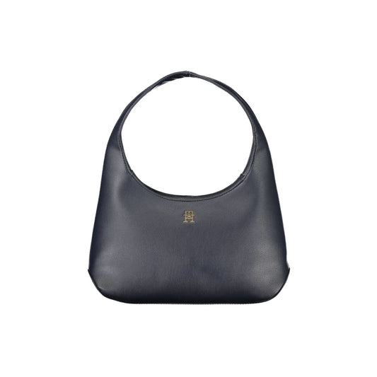 TOMMY HILFIGER Borsa Donna a Spalla Nera con Zip