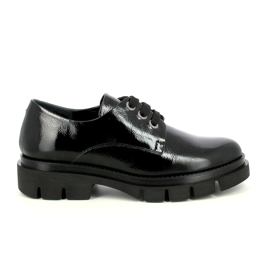 Melluso R45425 stringata in naplak nero linea comfort