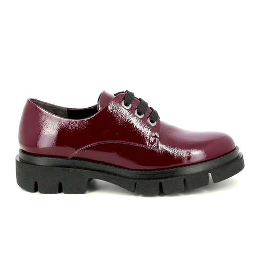 Melluso R45425 stringata in naplak bordò linea comfort