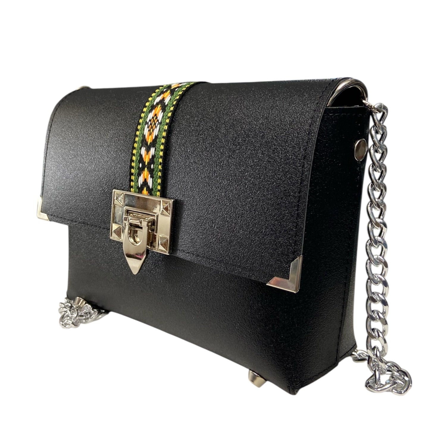 Box Satin Noir - Borsa donna a tracolla