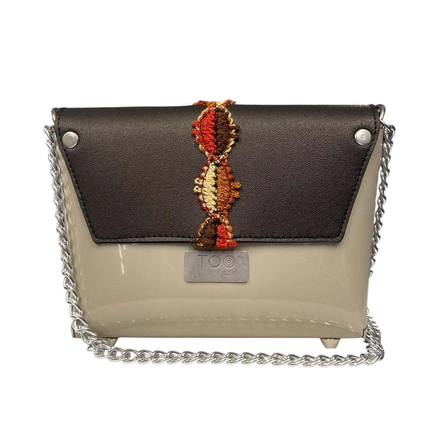 Box Beige & Black - Borsa donna a tracolla