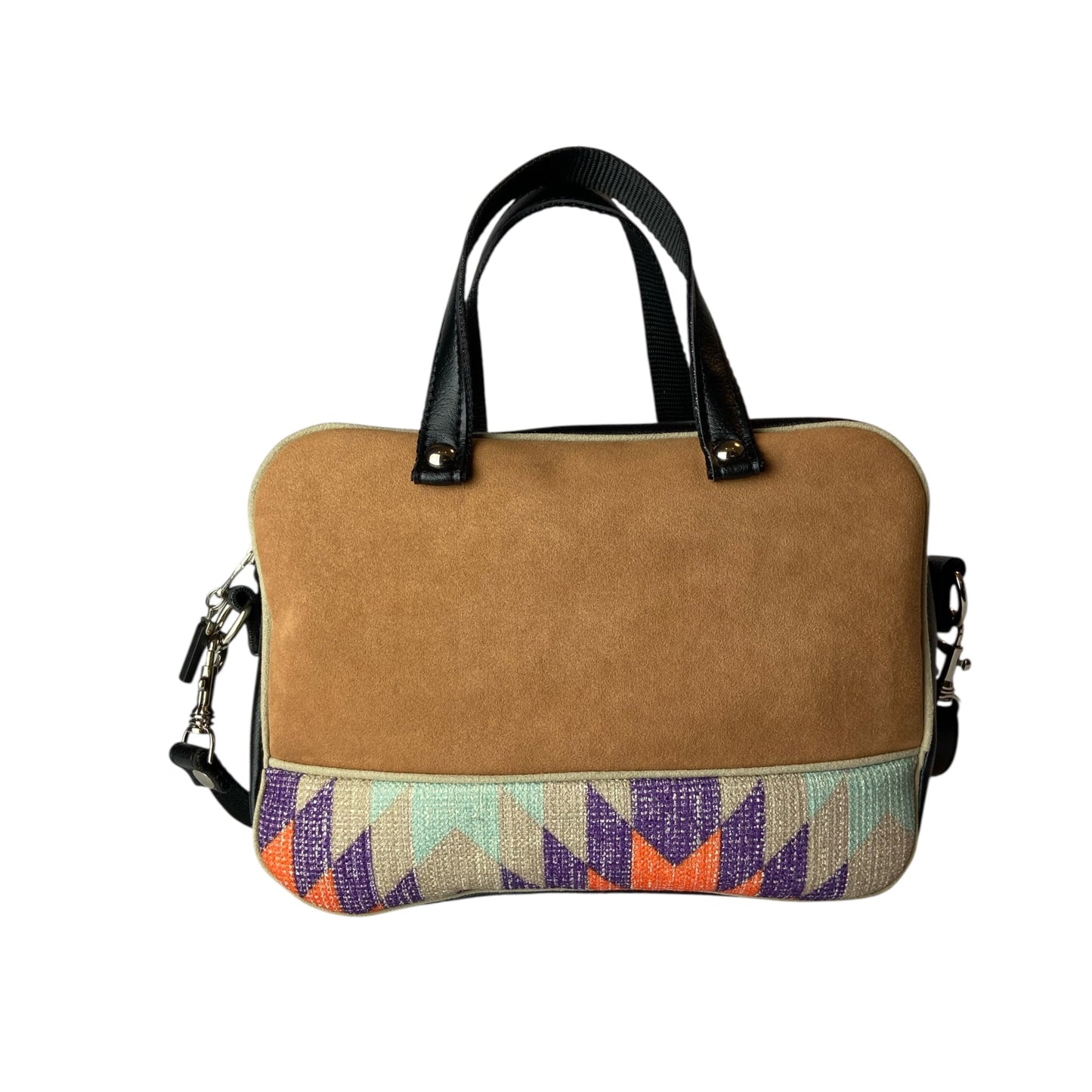 Camera Bag Geometrica  - Borsa donna a mano e tracolla