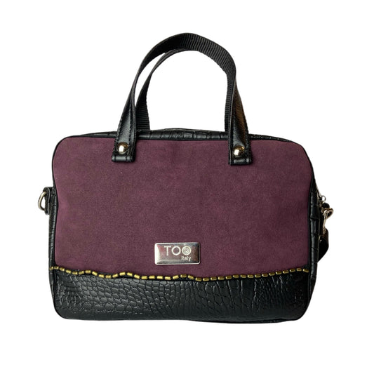 Camera Bag Noir & Bordeaux  - Borsa donna a mano e tracolla