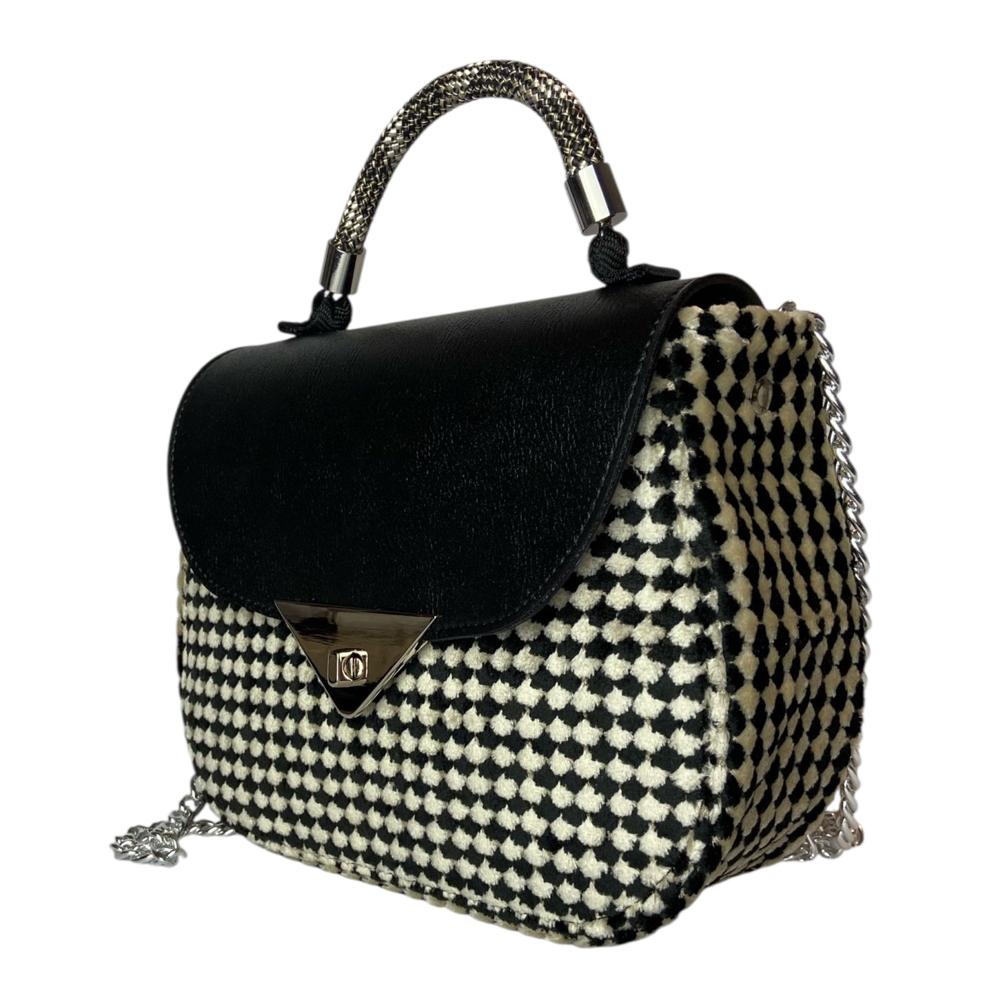 Everyday Optical Black - Borsa donna a mano e tracolla