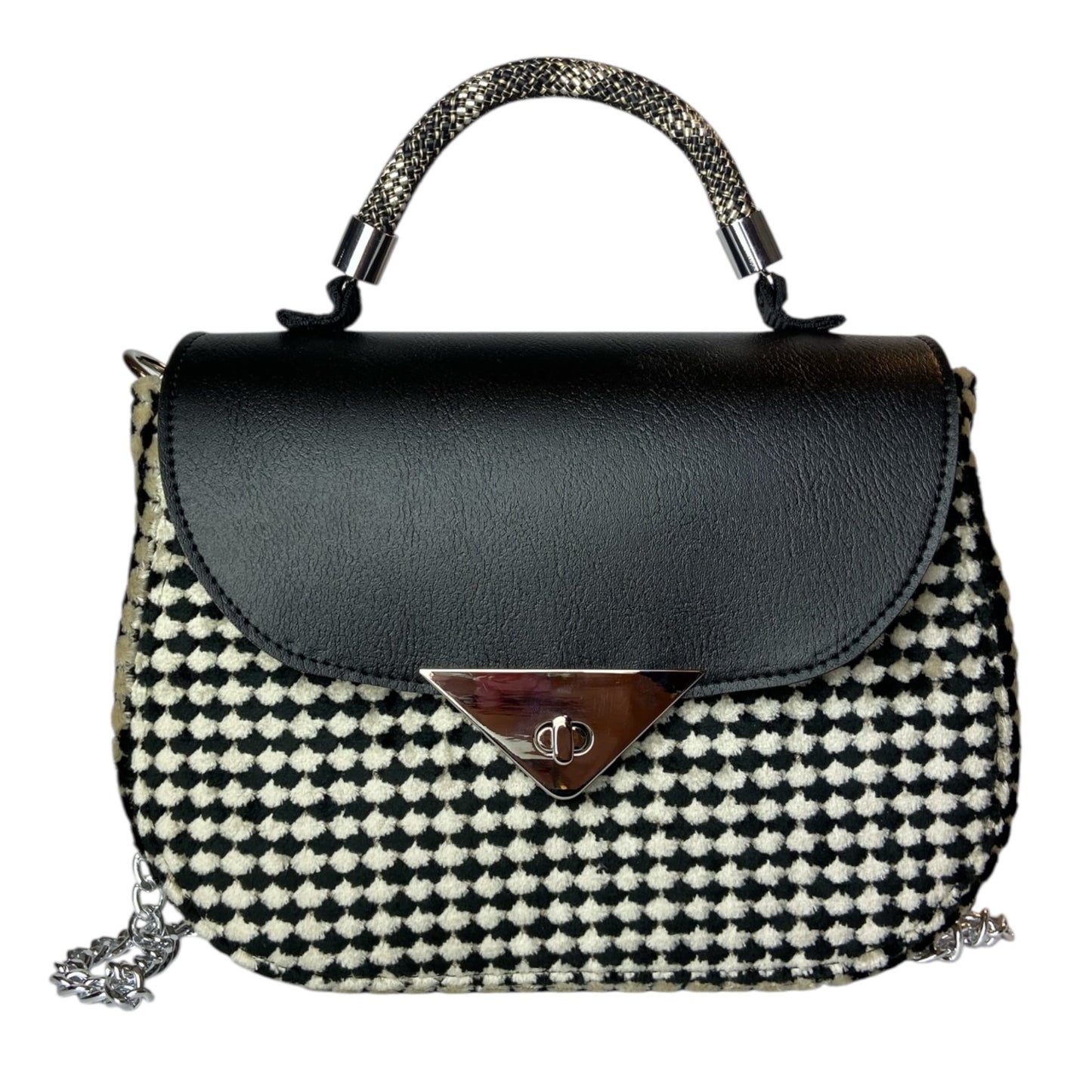 Everyday Optical Black - Borsa donna a mano e tracolla