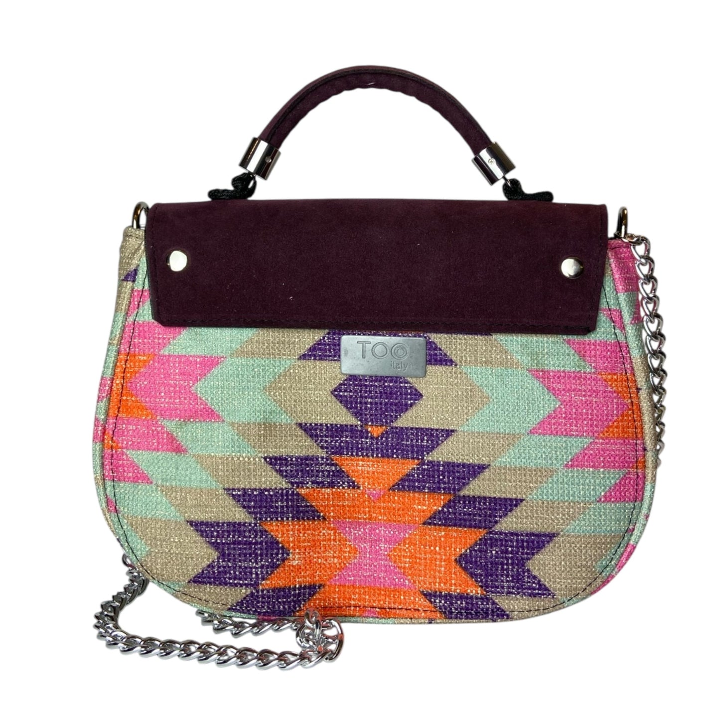 Everyday Geometrica Bordeaux - Borsa donna a mano e tracolla