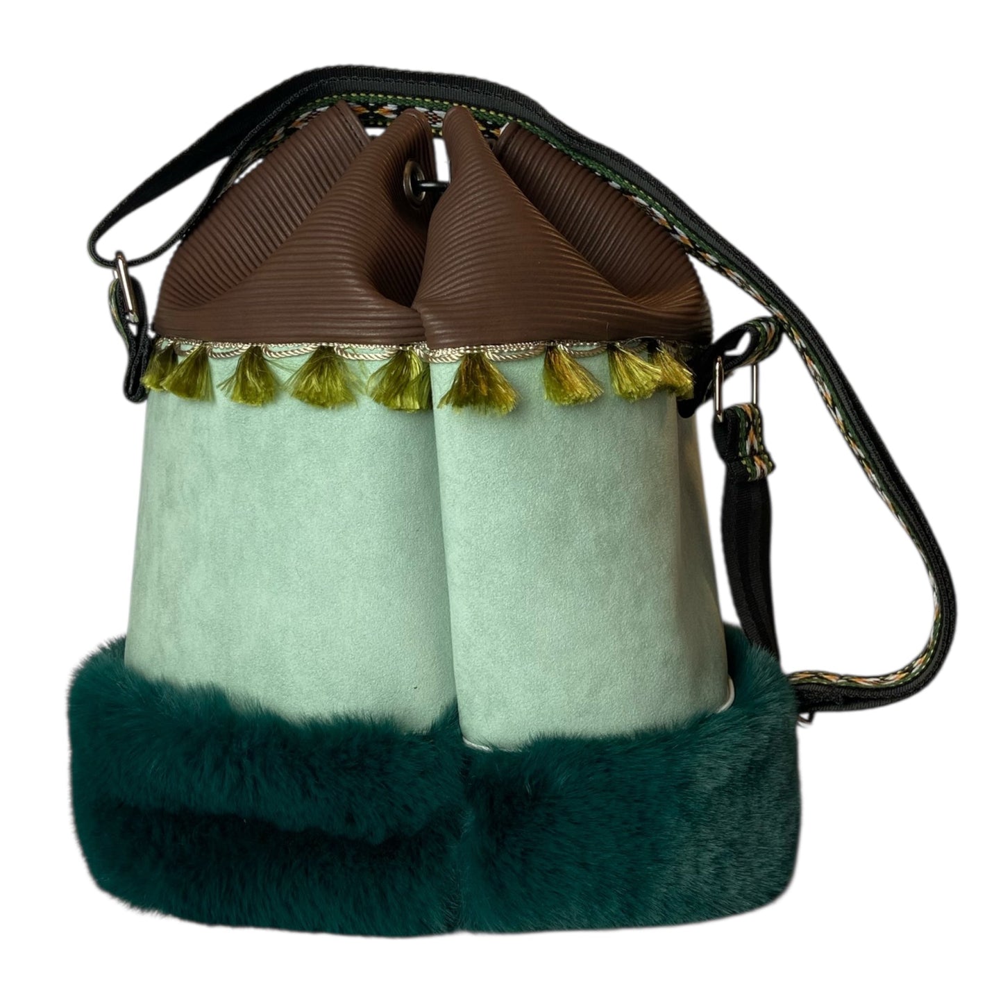 Secchiello Green Forest - Borsa donna a tracolla