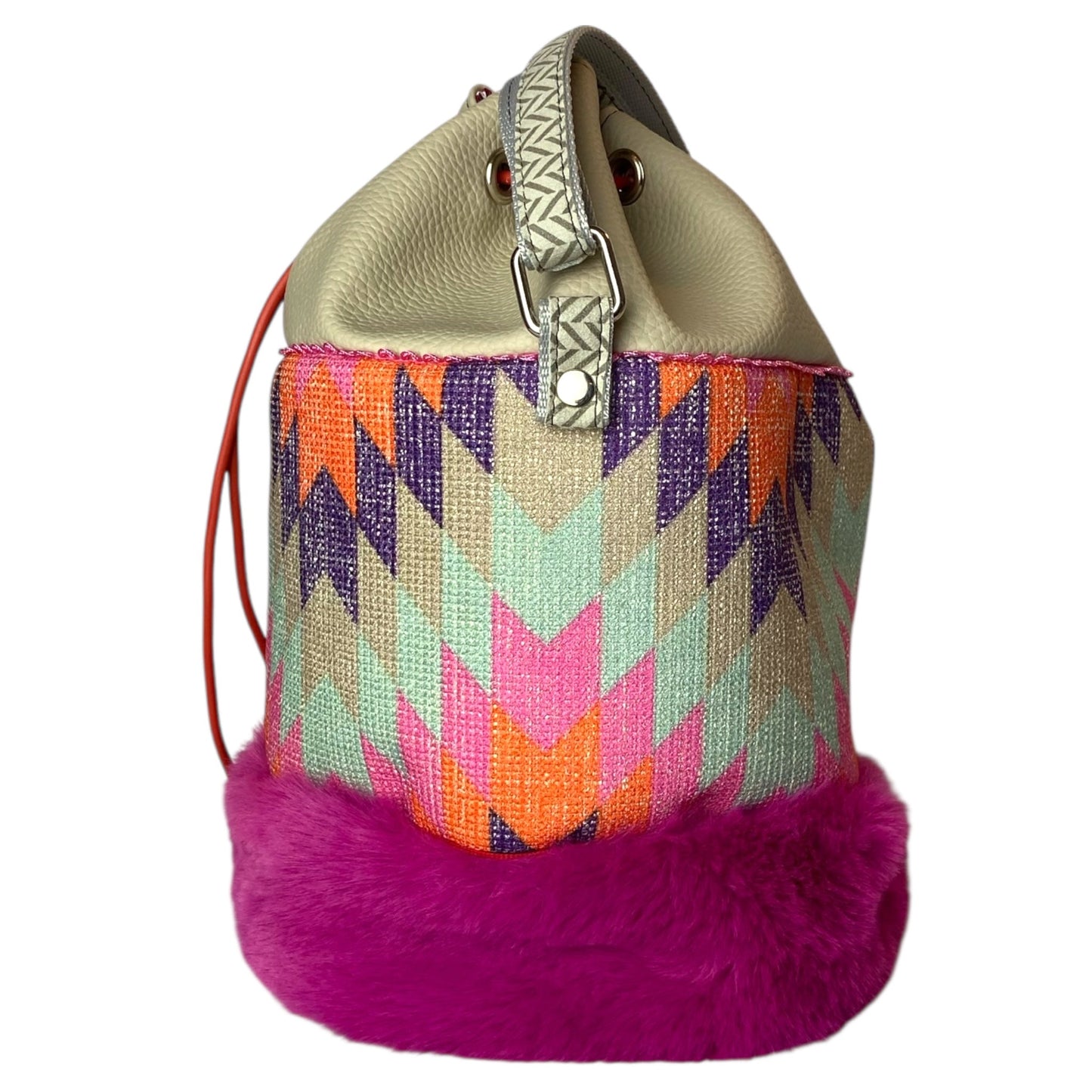 Secchiello Fucsia Pop - Borsa donna a tracolla