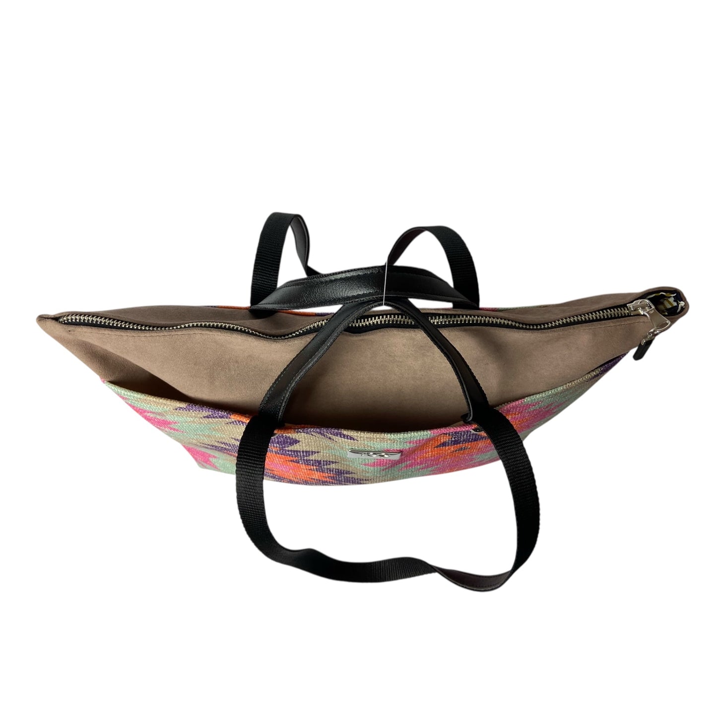 Shopper Geo & Taupe - Borsa donna a mano e spalla