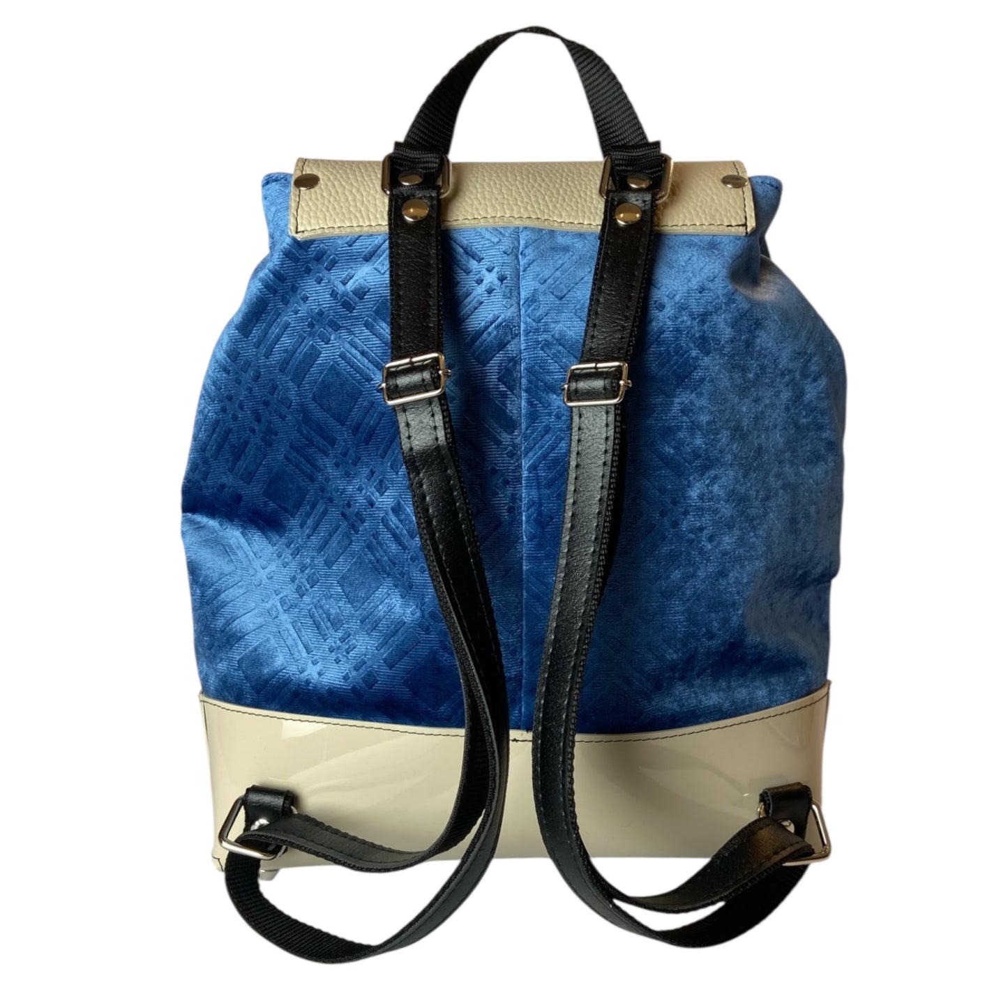 Tre Terzi Zaino Blu & Beige - Zaino donna