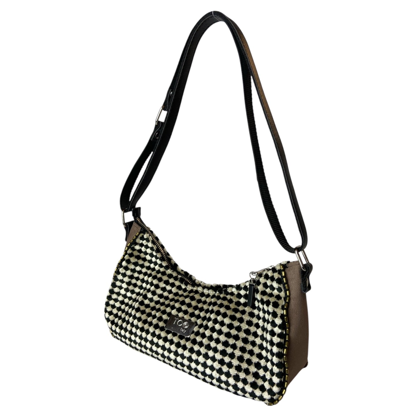 Vivienne Optical Black - Borsa donna a spalla