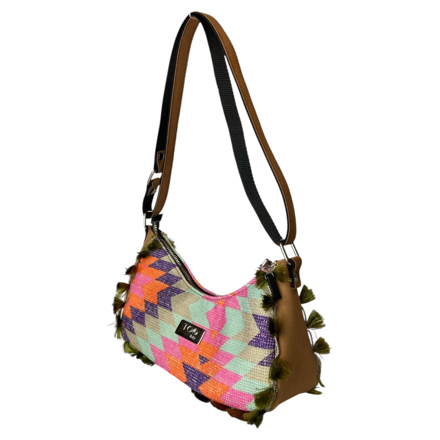 Vivienne Geometrica Multicolor - Borsa donna a spalla