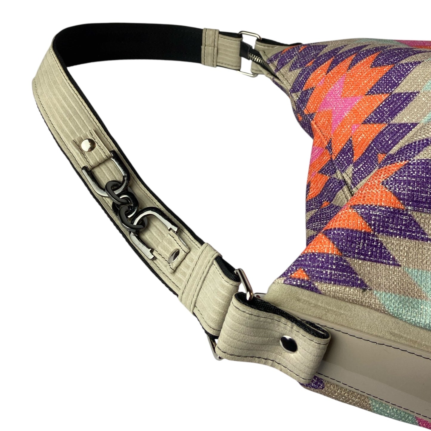 Hobo Trapezio Geometrica Multicolor - Borsa donna a spalla